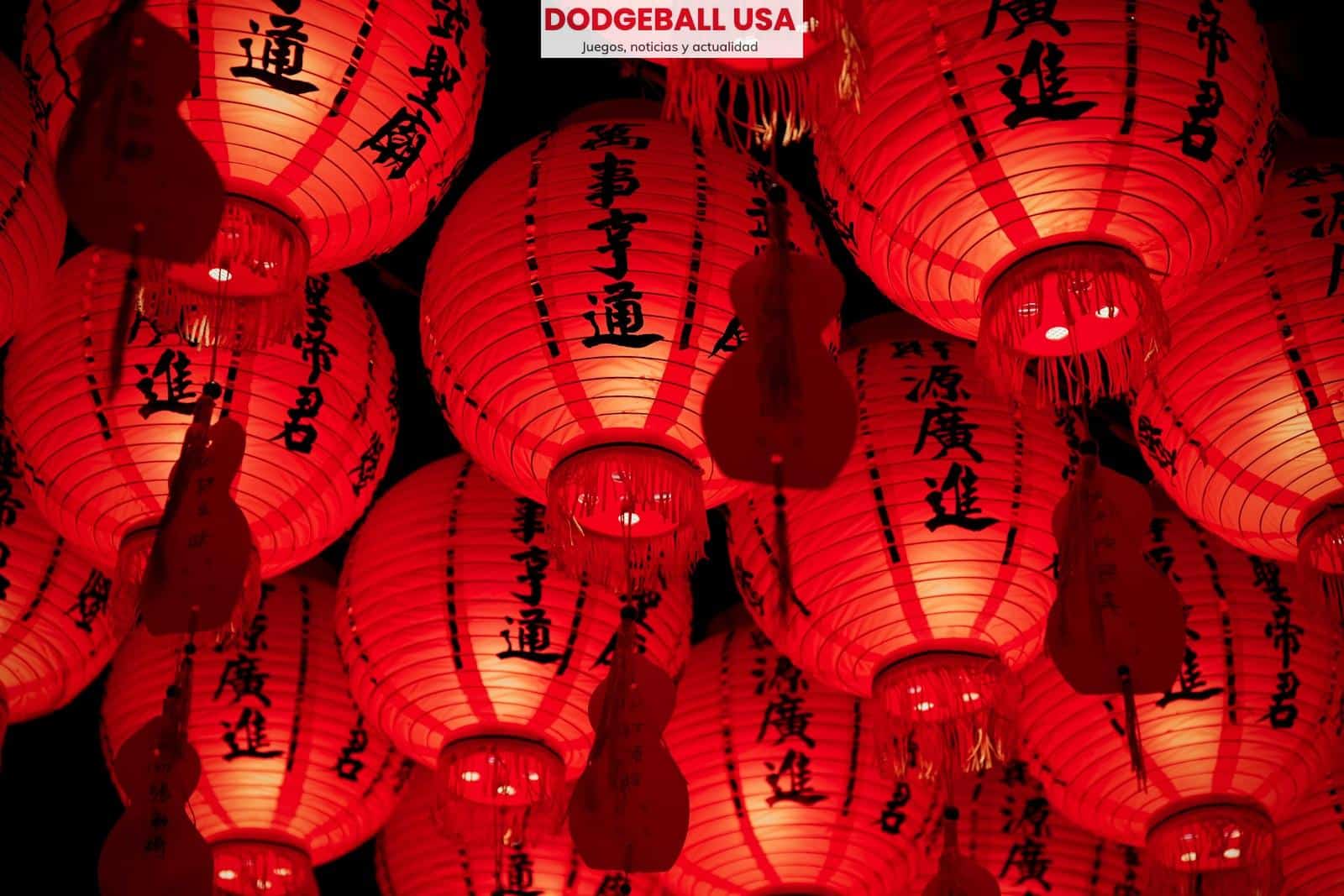 red paper lanterns