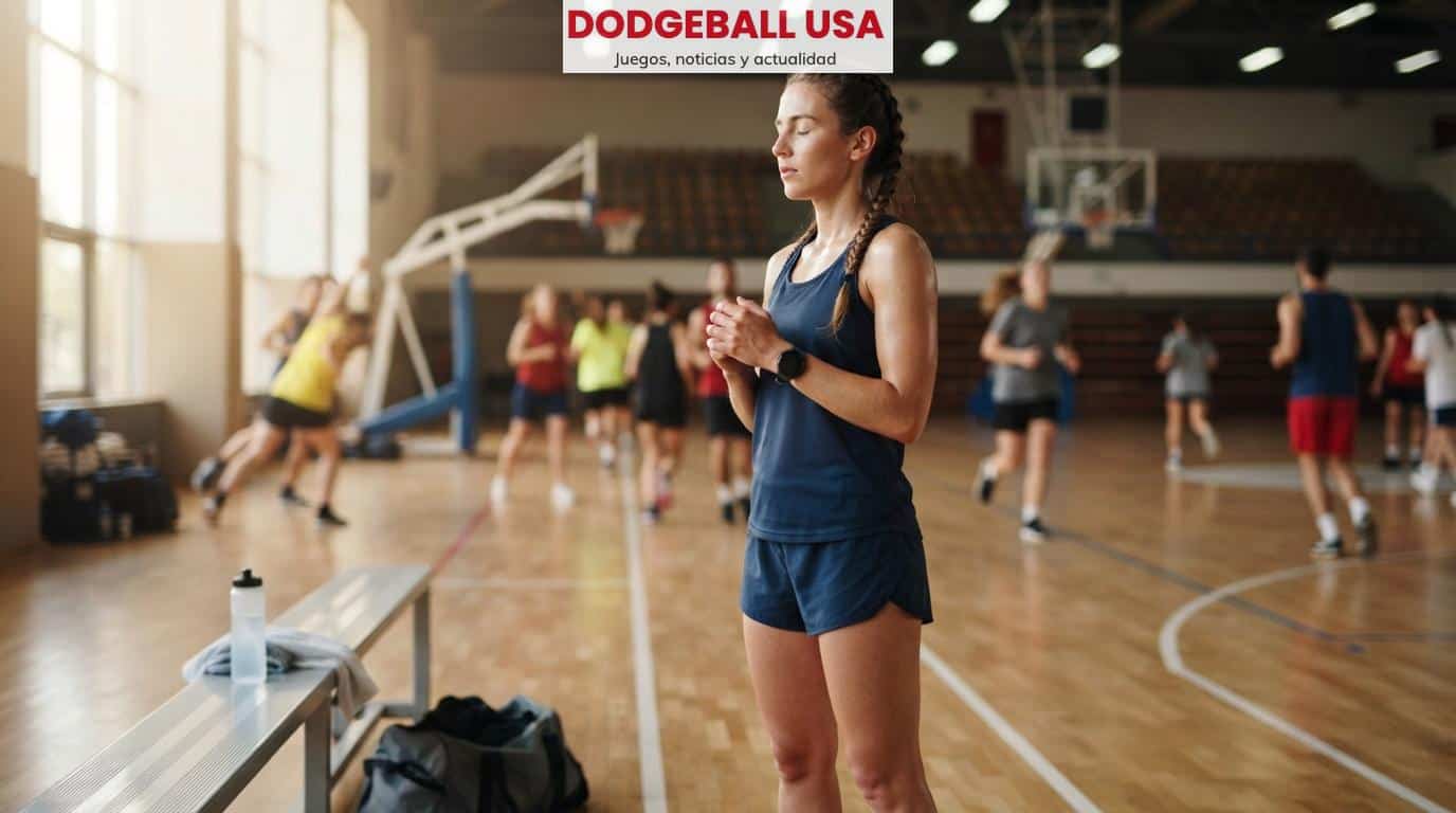 Deportista gestionando la ansiedad antes de competir